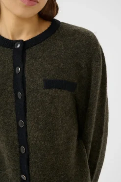 Gzalpha Ls Contrast Cardigan 10910459