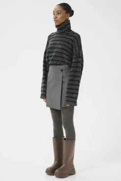 Gzpaula Melange Wrap Skirt 10910495