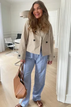 Hannah Pants White Stripes