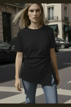 Hdmadison Draped Ss Tee 32000038