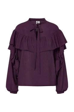 Hdmelisa Ruffle Ls Blouse 32000021