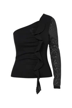 Hdpatricia Mesh One-Shoulder Top 32000162