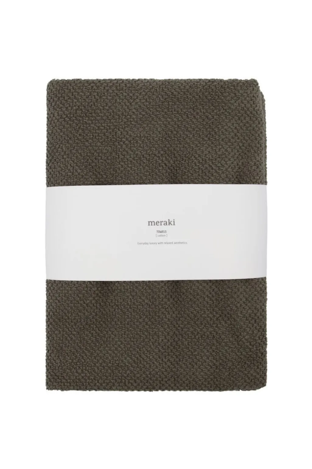 Håndklæde, Solid, 5 x 100, Army