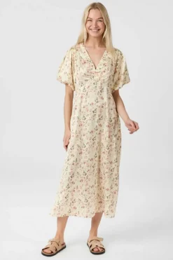 Illana Flower Print Dress 165121