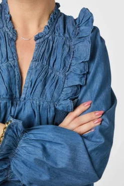 Janis Denim Blouse 166664