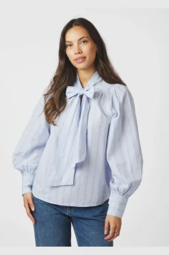 Jaz Bow Stripe Blouse 166718