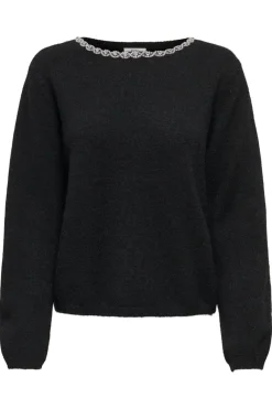 Jdyalva Life L/S Embellish Pullover Knt