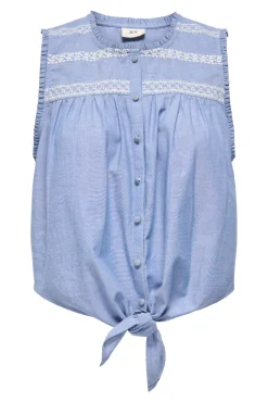 Jdybella S/L Emb Knot Shirt