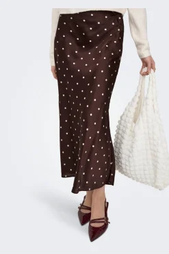 Jdyhailey Satin Midi Skirt