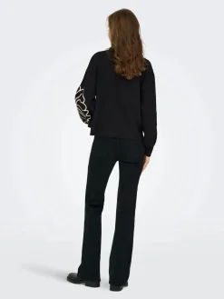 Jdyjella L/S Flower Pullover Knt