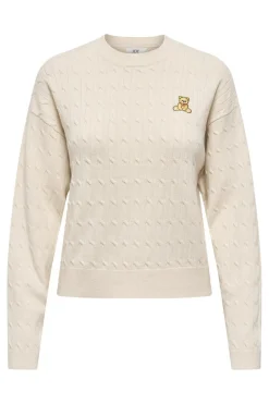 Jdyprime Life L/S On Cable Emb Pull Knt