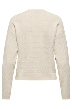 Jdyprime Life L/S On Cable Emb Pull Knt