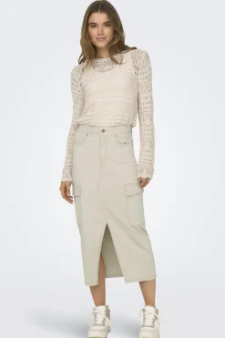 Jdysun Lay L/S Boatneck Pullov. Knt