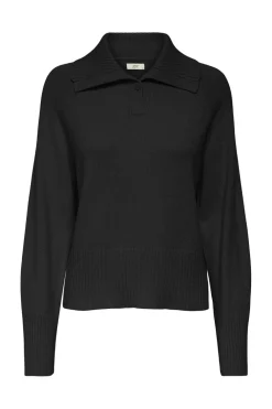 Jdytriss L/S Button Collar Pullover Knt