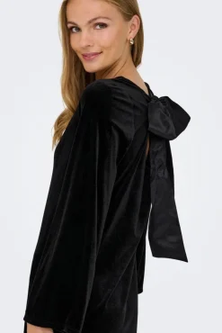 Jdyvictory L/S Velvet Bow Dress