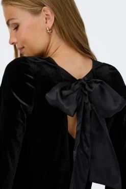 Jdyvictory L/S Velvet Bow Dress