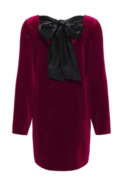 Jdyvictory L/S Velvet Bow Dress