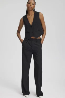 JoelleGZ pinstripe MW pants NOOS