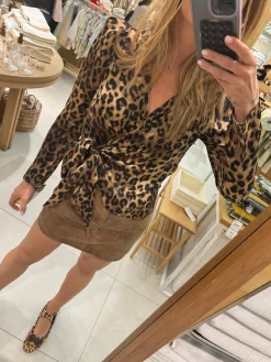 Josie Leopard Blouse