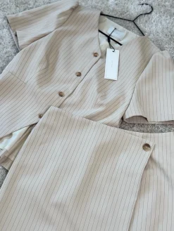 Jules Pinstriped Blouse 164812