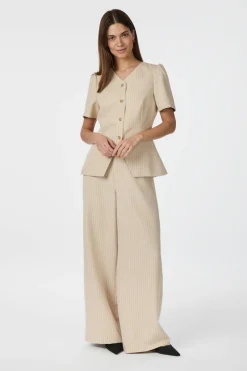 Jules Pinstriped Blouse 164812