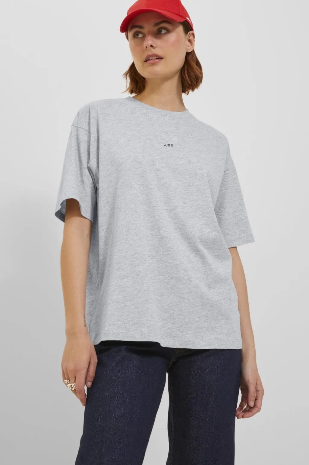 Jxandrea Loose Ss Logo Tee
