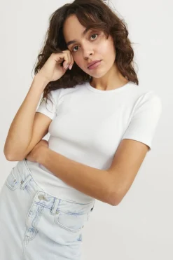 Jxfrankie Str Ss Rib Tee