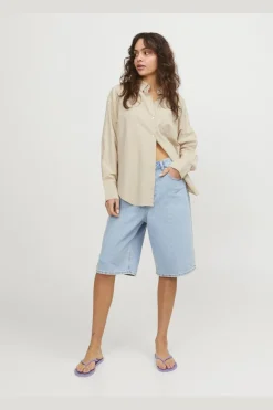 Jxjamie Ls Rlx Linen Blend Shirt Sn