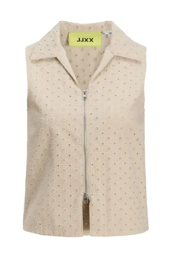 Jxselma Broderie Anglaise Zip Top