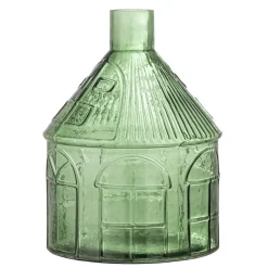 Kamila Vase, Grøn, Genanvendt Glas