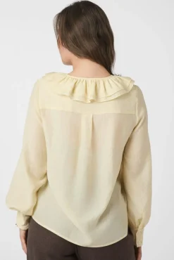 Katarina Crepe Ruffle Blouse 166497