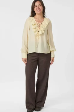 Katarina Crepe Ruffle Blouse 166497