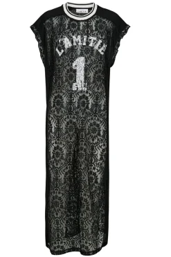 Lace Football Frill Dress HL10132