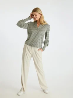 Landa Graphic Pattern Blouse