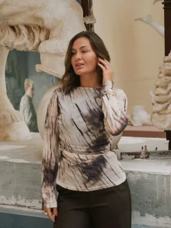 Lenida Faded Mesh Blouse 167053