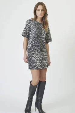 Leocc Denim Skirt 34197