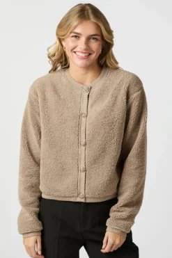 Limo Fluffy Knit Cardigan 161963