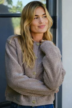 Limo Fluffy Knit Cardigan 161963