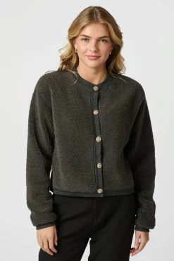 Limo Fluffy Knit Cardigan 161963