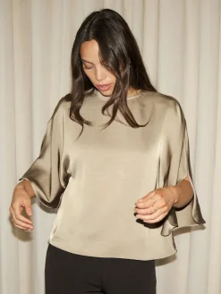 Liora Heavy Sateen Blouse 165567