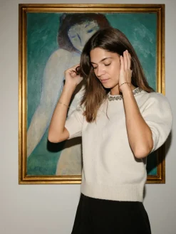 Maia Stone Knit Blouse 162914