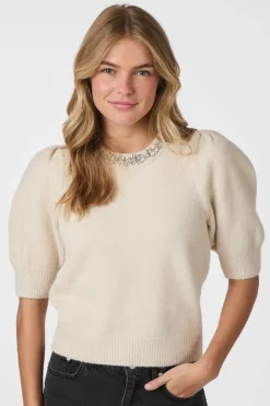 Maia Stone Knit Blouse 162914