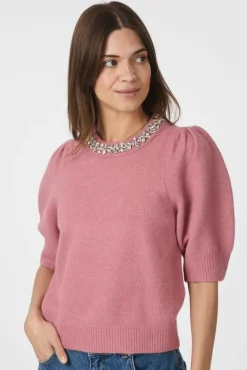 Maia Stone Knit Blouse 162914