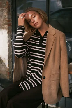 Mala Polo Knit Blouse 167213