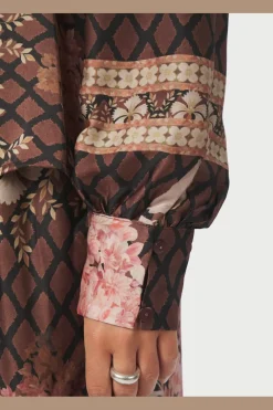 Massima Botanical Border Blouse 167029