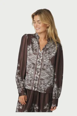 Massima Paisley Border Blouse 160960