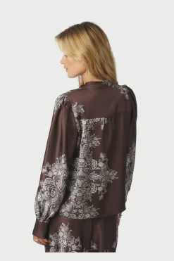 Massima Paisley Border Blouse 160960