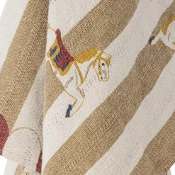 Merry-go-round Plaid, Natur, Genanvendt Bomuld 82062858