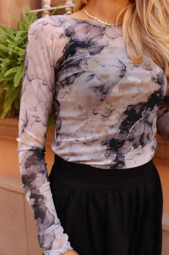 Mesh Ls Tshirt 22065