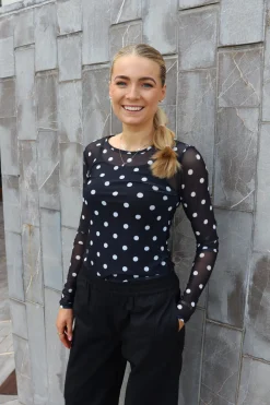 Mesh Ls Tshirt 22065